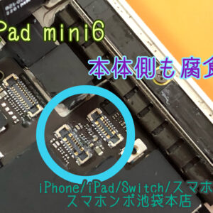 iPad mini 6 ( A2567 A2568 ) 水たまりで水没！？電源が入らなくてデータ救出！